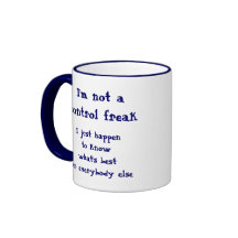 Not a control freak mug