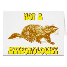 Not a Meteorologist Groundhog Card