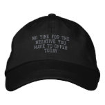 Not a Negative Day_ Embroidered Hat_by Elenne embroidered hats