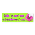 Not Abandoned Funky Bumper Sticker
