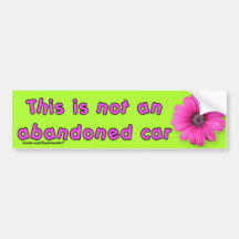 Not Abandoned Funky Bumper Sticker