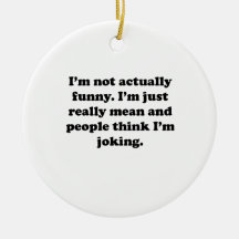 Not Actually Funny Christmas Ornaments