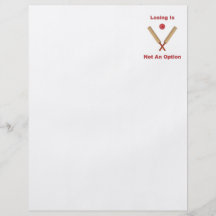 Not An Option Cricket Personalized Flyer