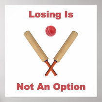 Not An Option Cricket Print