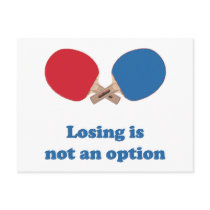 Not an Option Ping Pong Post Card