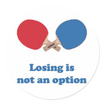 Not an Option Ping Pong Sticker