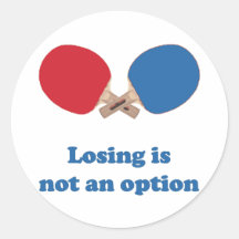 Not an Option Ping Pong Sticker