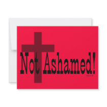 Not Ashamed! Romans 1:16 Personalized Announcement