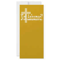 Not Ashamed! Romans 1:16 Personalised Rack Card