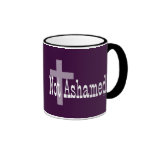 Not Ashamed! Romans 1:16 (with Cross) Coffee Mug