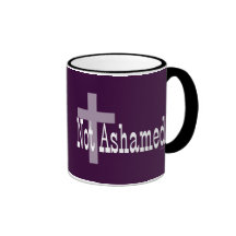 Not Ashamed! Romans 1:16 (with Cross) Coffee Mug