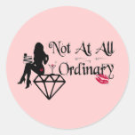 NOT AT ALL ORDINARY ROUND STICKER