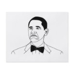 Not Bad Barack Obama Rage Face Meme Flyer Design