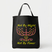 Not By Might Dark Bags