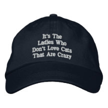 (Not Crazy) Cat Lady Embroidered Baseball Cap
