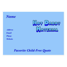 Not Daddy Material Business Card Template