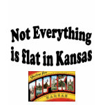 Not Everything Is Flat in Kansas t-shirts