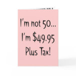 Not Fifty 50th Birthday Party Invitations Cards