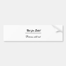 Not for Sale! Dreams sold out