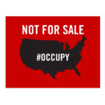 Not For Sale - Occupy Wall Street - We are the 99% Post Card