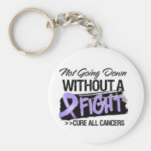 Not Going Down Without a Fight - Cancer Key Chain