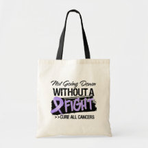 Not Going Down Without a Fight - Cancer Tote Bag