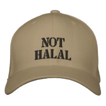 NOT HALAL EMBROIDERED BASEBALL CAP