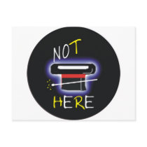 Not Here Postcard