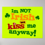 Not Irish $24.95 Graphic Art Wall Poster posters
