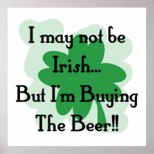 not irish but buying poster