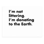 Not Littering Post Cards