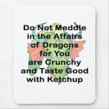 Not meddle black dragon head mousepads