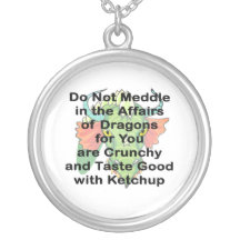 Not meddle black dragon head personalised necklace