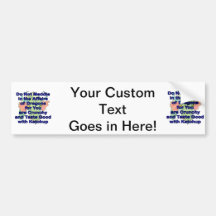 Not meddle blue dragon head bumper sticker