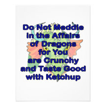 Not meddle blue dragon head personalised announcement