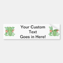 Not meddle green dragon head bumper sticker