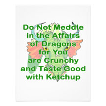 Not meddle green dragon head invitation