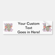 Not meddle pink dragon head bumper sticker