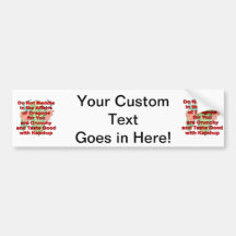 Not meddle red dragon head bumper stickers