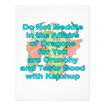 Not meddle teal dragon head personalised announcements
