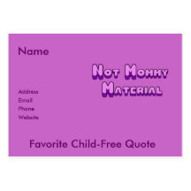 Not Mummy Material Business Cards
