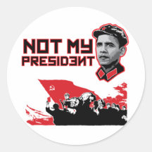 not my dear leader round sticker