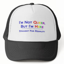 Not Queer But Here Mesh Hats