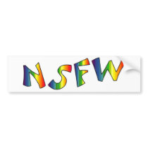 Not Safe For Work Bumper Sticker