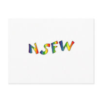 Not Safe For Work Post Card