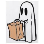 Not So Spooky Halloween Ghost Trick or Treater flyers