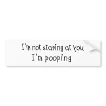 Not Staring I'm Pooping