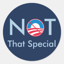 Not That Special (Obama) Stickers
