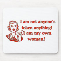 Not Token Woman Mouse Pad