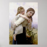 Not Too Much to Carry 1895 Bouguereau Poster